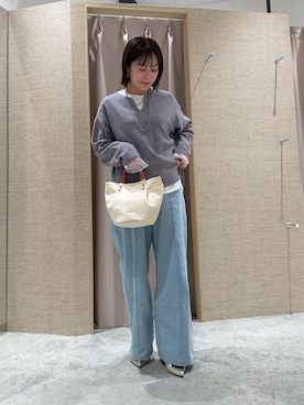 「アイテム（Tシャツ/カットソー）」を使った、maedaxxxrstoutさん（レディース・153cm）の冬コーディネート