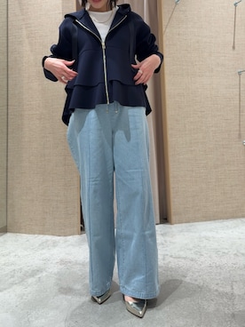 「アイテム（Tシャツ/カットソー）」を使った、maedaxxxrstoutさん（レディース・153cm）の冬コーディネート