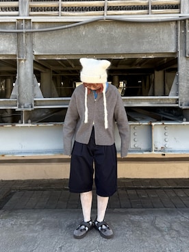 「ニット/セーター」｜「アイテム（帽子）」を使った、ﾏﾘﾝさん（レディース・152cm）の秋コーディネート