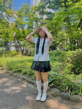 「kaorinomori（カオリノモリ）のアイテム」を使った、ﾏﾘﾝさん（レディース・152cm）の夏コーディネート