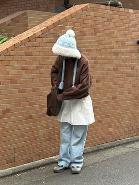 「kaorinomori（カオリノモリ）のアイテム」を使った、ﾏﾘﾝさん（レディース・152cm）の秋コーディネート