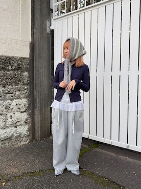 「アイテム（スウェットパンツ）」を使った、ﾏﾘﾝさん（レディース・152cm）の秋コーディネート