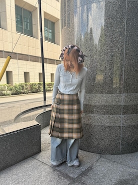 「アイテム（イヤーマフ）」を使った、ﾏﾘﾝさん（レディース・152cm）の秋コーディネート