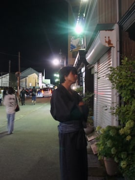 「アイテム（浴衣）」を使った、Tokiさん（メンズ・183cm）の夏コーディネート