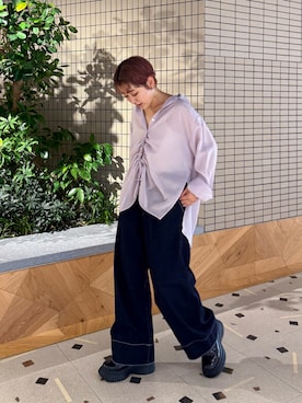 Azuna Yamatsuさん(レディース・158cm)の夏コーディネート