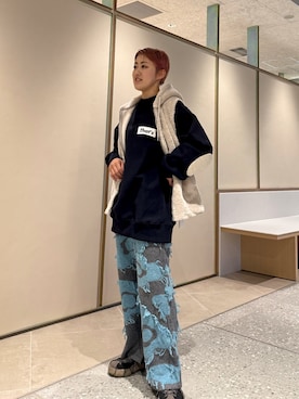 Azuna Yamatsuさん(レディース・158cm)の冬コーディネート