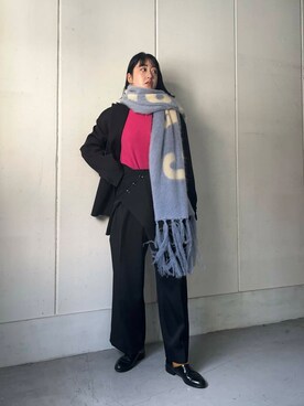 Azuna Yamatsuさん(レディース・157cm)の冬コーディネート