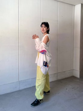 「camper」｜Azuna Yamatsuさん（レディース・157cm）の夏コーディネート