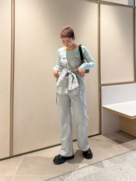 Azuna Yamatsuさん（レディース・158cm）の冬コーディネート