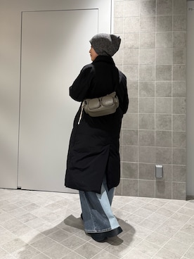 Azuna Yamatsuさん（レディース・158cm）の冬コーディネート