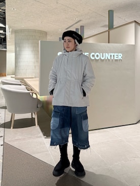 Azuna Yamatsuさん（レディース・158cm）の冬コーディネート