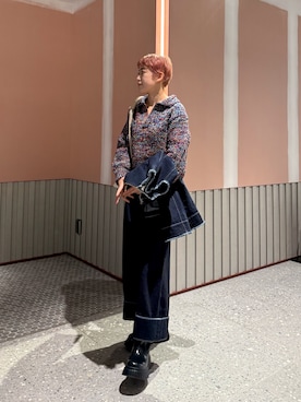 Azuna Yamatsuさん（レディース・158cm）の冬コーディネート