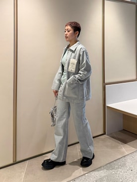 Azuna Yamatsuさん（レディース・158cm）の冬コーディネート