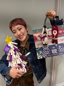 「アイテム（おもちゃ）」を使った、Azuna Yamatsuさん（レディース・158cm）の冬コーディネート