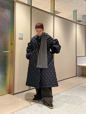 「アイテム（その他アウター）」を使った、Azuna Yamatsuさん（レディース・158cm・30代）の秋コーディネート