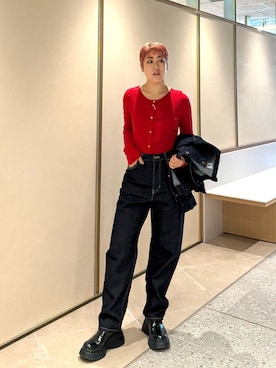 Azuna Yamatsuさん（レディース・158cm）の冬コーディネート