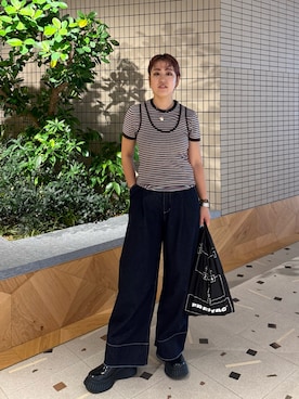 Azuna Yamatsuさん(レディース・158cm)の夏コーディネート