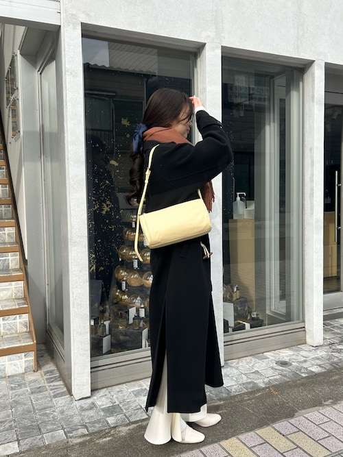 ソフトレザーロールショルダーバッグ（ショルダーバッグ）｜russet