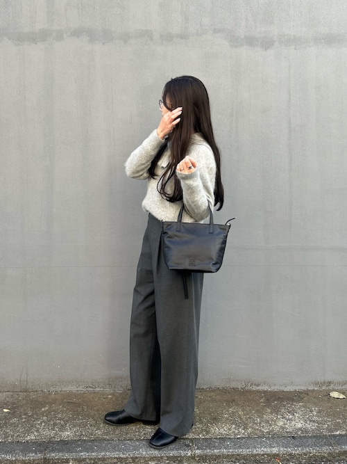 【美品】23AW ラシット レザーミニトートバッグ russet オールレザー russet（ラシット） トートバッグ レザー2WAYミニトートバッグ