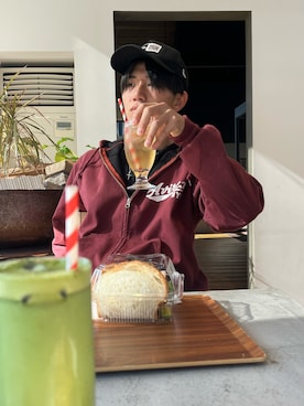 「SPINNS（スピンズ）のアイテム（パンツ）」を使った、Z0rqさん（メンズ・173cm）の冬コーディネート