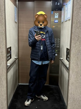 「HERNO（ヘルノ）のアイテム」を使った、polpettaさん（メンズ・174cm）の冬コーディネート