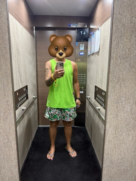 「アイテム（ビーチサンダル）」を使った、polpettaさん（メンズ・174cm・30代）の秋コーディネート