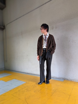 「crepuscule（クレプスキュール）のアイテム」を使った、cuzan0812さん（メンズ・168cm）の冬コーディネート