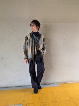 「アイテム（スニーカー）」を使った、cuzan0812さん（メンズ・168cm）の冬コーディネート