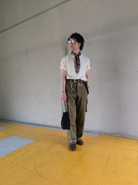 「orSlow（オアスロウ）のアイテム」を使った、cuzan0812さん（メンズ・168cm）の夏コーディネート
