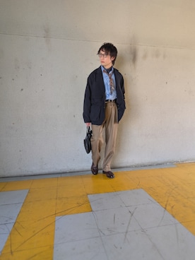 「BEAMS（ビームス）のアイテム（ジャケット/アウター）」を使った、cuzan0812さん（メンズ・168cm）の春コーディネート