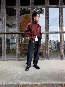 「アイテム（ジャージ）」を使った、cuzan0812さん（メンズ・168cm）の秋コーディネート