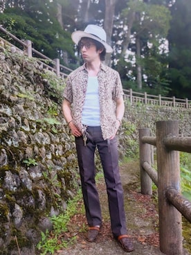 「Wrangler（ラングラー）のアイテム」を使った、cuzan0812さん（メンズ・168cm）の夏コーディネート