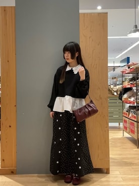 「アイテム（ローファー）」を使った、ブルーブルーエさん（レディース・158cm）の秋コーディネート