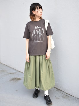 「Bleu Bleuet（ブルーブルーエ）のアイテム」を使った、ブルーブルーエさん（レディース・160cm）の春コーディネート