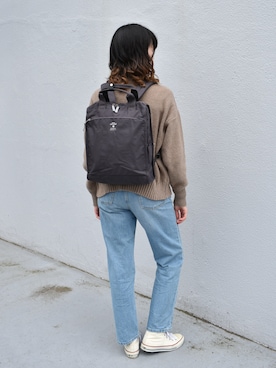 「anello（アネロ）のアイテム」を使った、ブルーブルーエさん（レディース・165cm）の冬コーディネート