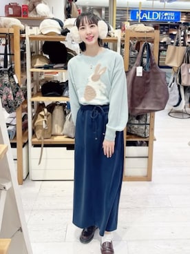 「ニット/セーター」｜ブルーブルーエさん（レディース・162cm）の冬コーディネート