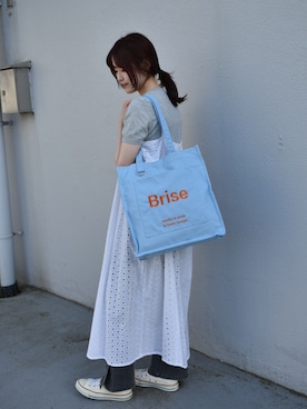 「Bleu Bleuet（ブルーブルーエ）のアイテム」を使った、ブルーブルーエさん（レディース・158cm）の春コーディネート