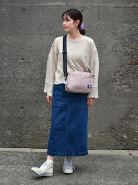 「Bleu Bleuet（ブルーブルーエ）のアイテム」を使った、ブルーブルーエさん（レディース・158cm）の秋コーディネート