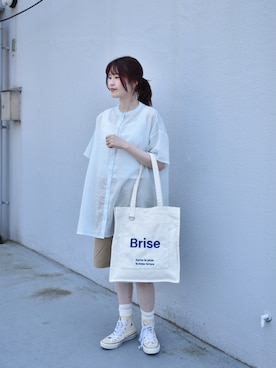 「Bleu Bleuet（ブルーブルーエ）のアイテム」を使った、ブルーブルーエさん（レディース・158cm）の春コーディネート