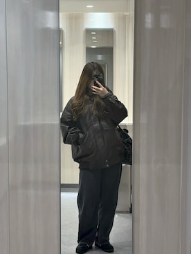 「Honeys（ハニーズ）のアイテム」を使った、ねねりんさん（レディース・160cm）の秋コーディネート