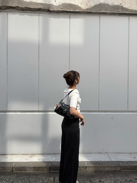 「AZUL by moussy（アズールバイマウジー）のアイテム」を使った、ねねりんさん（レディース・160cm）の夏コーディネート