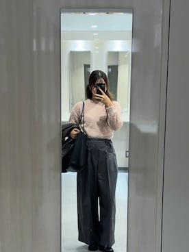 「アイテム（ブルゾン）」を使った、ねねりんさん（レディース・160cm）の秋コーディネート