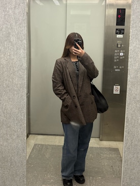 「LION HEART（ライオンハート）のアイテム」を使った、ねねりんさん（レディース・160cm）の冬コーディネート