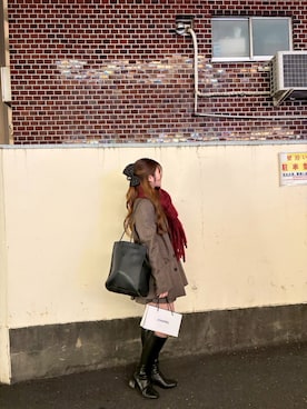 「アイテム（テーラードジャケット）」を使った、ねねりんさん（レディース・160cm）の冬コーディネート