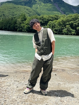 「アイテム（ベスト）」を使った、たくさん（メンズ・165cm・20代）の秋コーディネート