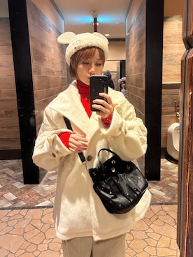 「Disney（ディズニー）のアイテム」を使った、Michelleさん（レディース・153cm）の冬コーディネート