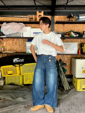 「MONO-MART（モノマート）のアイテム」を使った、jotaro48さん（メンズ・175cm）の春コーディネート