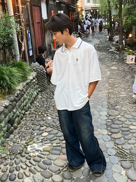 「アイテム（スニーカー）」を使った、jotaro48さん（メンズ・174cm・10代）の夏コーディネート