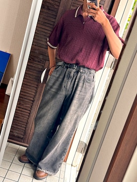 「NIKE（ナイキ）のアイテム（スニーカー、ブラウン系）」を使った、tomoyaさん（メンズ・180cm）の春コーディネート