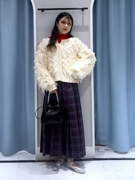 「クリスマス」｜「アイテム（バレエシューズ）」を使った、kanaさん（レディース・161cm）の秋コーディネート